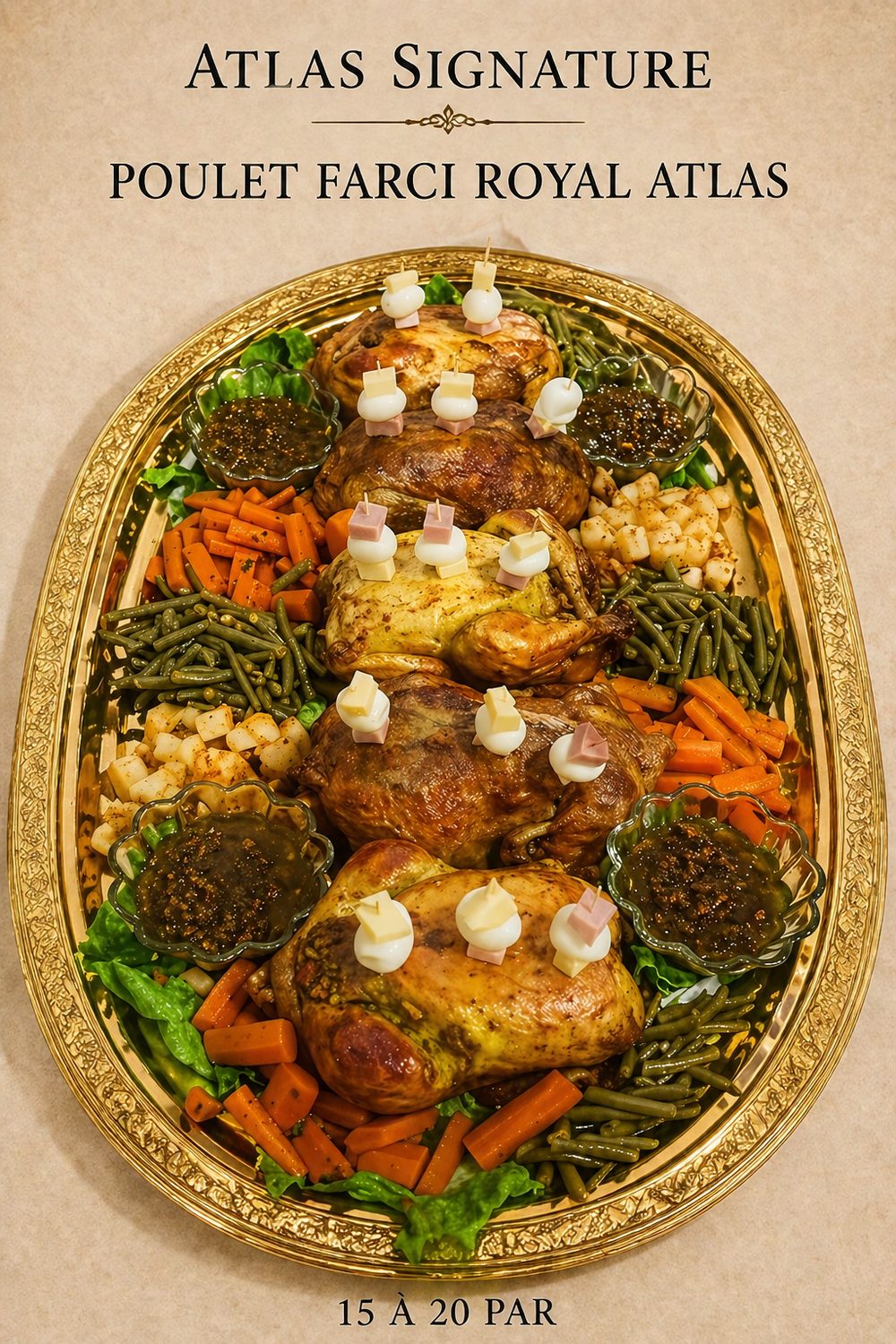 Poulet farci royal