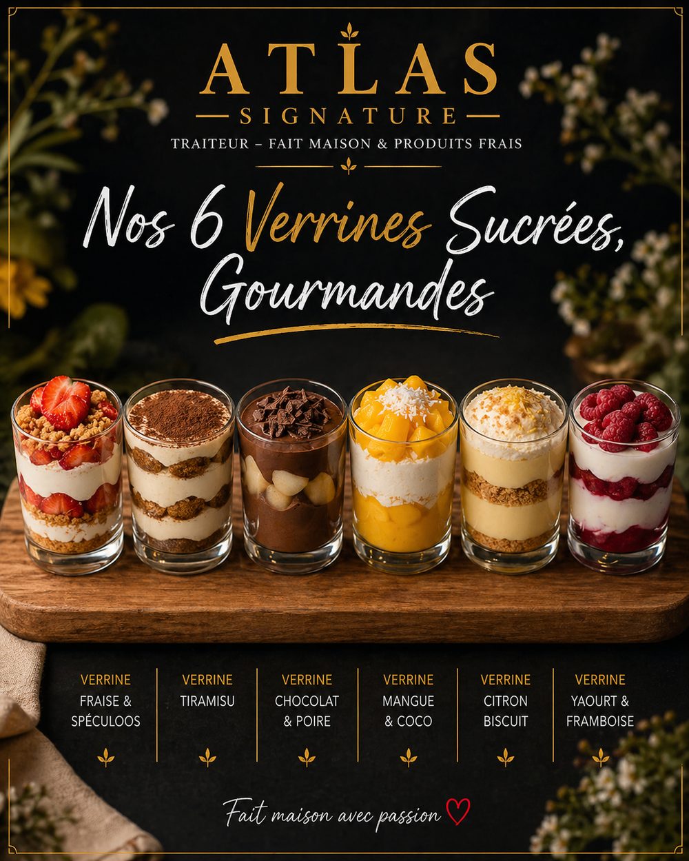 Verrines gourmandes